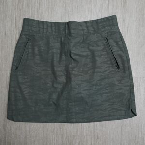 Orvis Pull On Skort Womens M Camo Green Zip Pockets Tennis Pickleball Outdoor